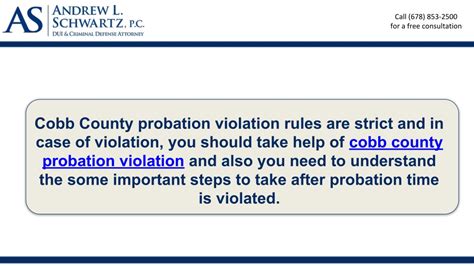 cobb county probation guidelines